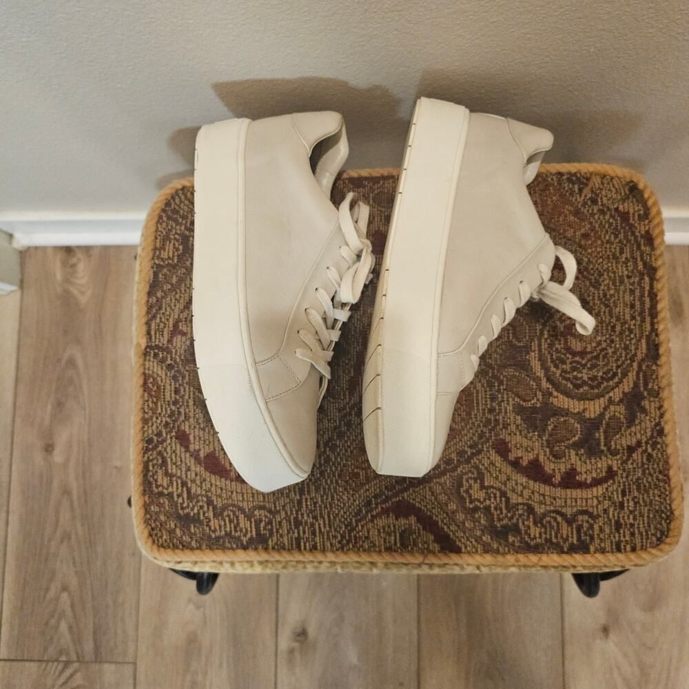 Vince Women's Fulton Leather Platform Sneakers Size 8 - Picture 4 of 9
